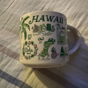 Starbucks Hawaii Mug with Green Illustrations
